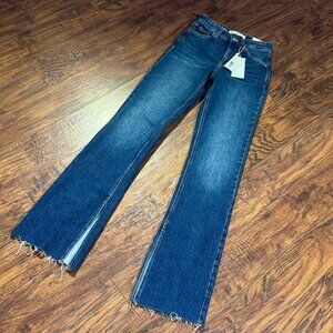NWT MNG ELLE women's size 2 mid waist straight leg jeans